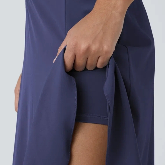 Halara Breezeful High Waisted High Low Ruffle 2-in-1 Quick Dry Maxi Skirt Sz XS - Picture 5 of 8